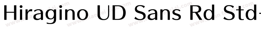 Hiragino UD Sans Rd Std字体转换